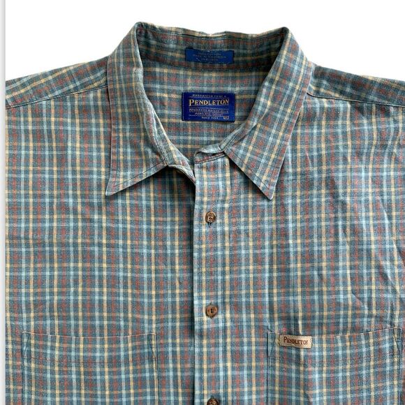 Vintage Pendleton Shirt Button Down Short Sleeve Cotton Top Mens XL - Picture 3 of 14